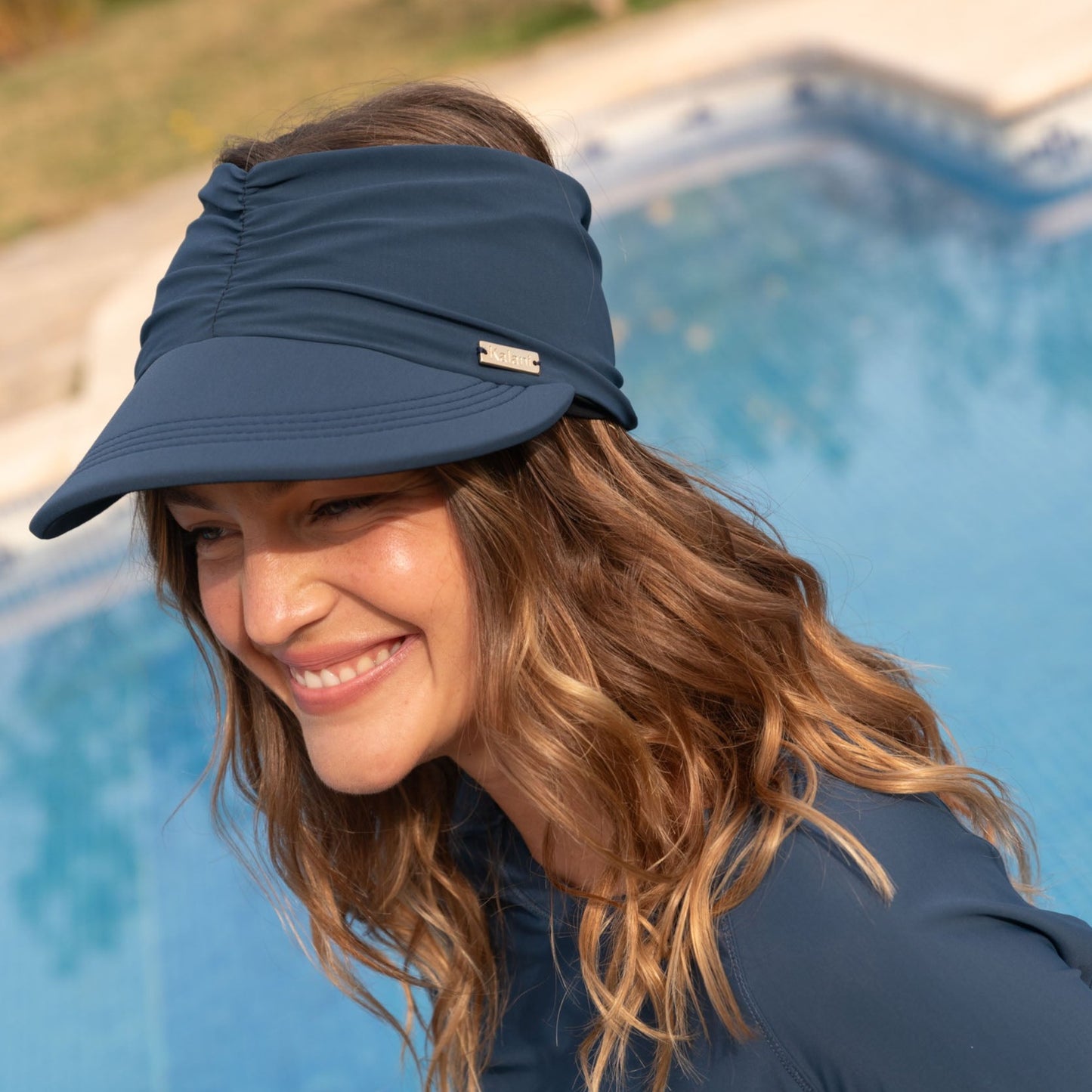 Capri Reversible UV Visor Navy/Black