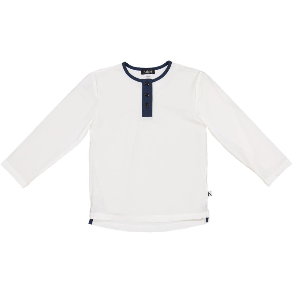 Kiwi UV Top Vit/Blå