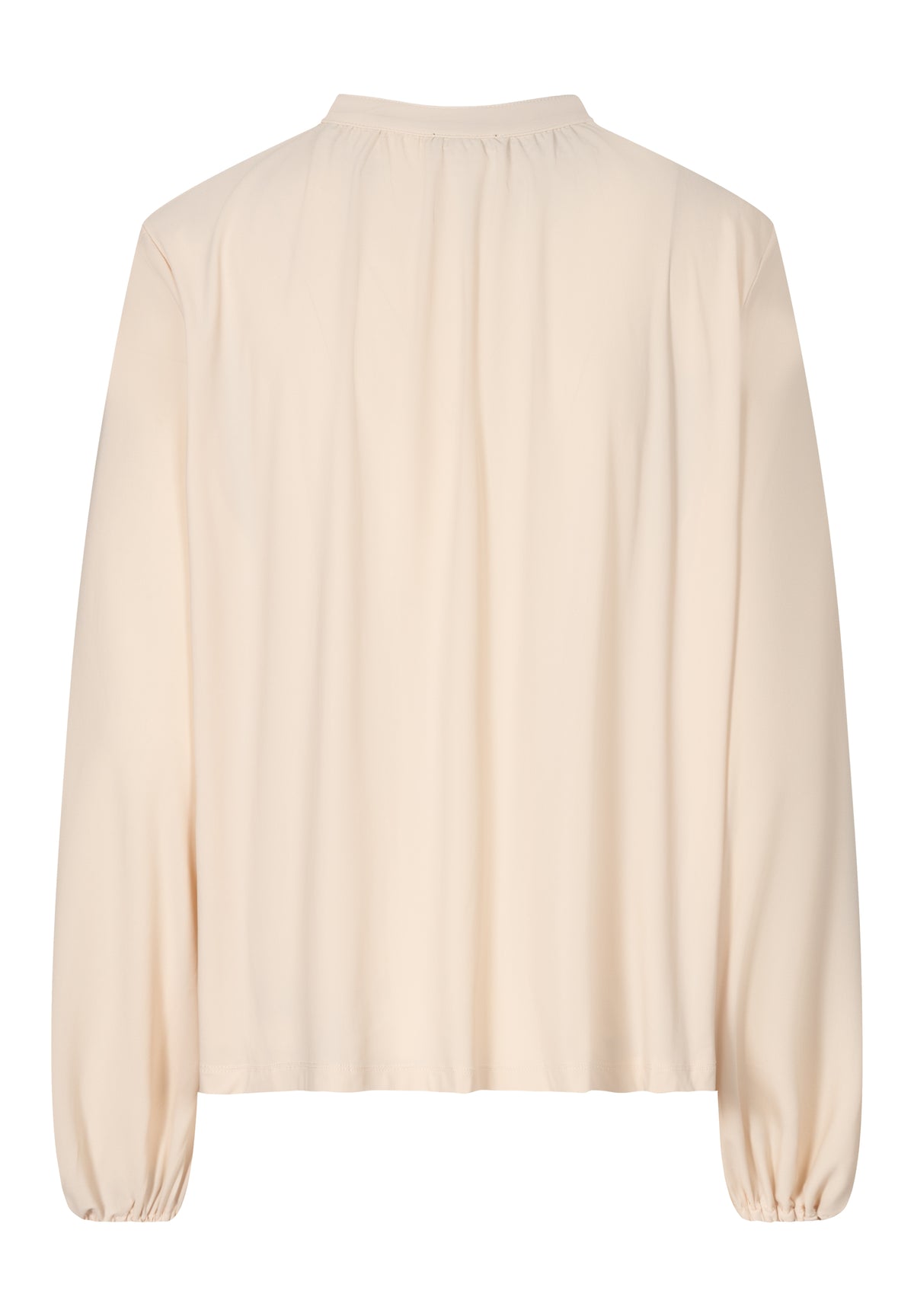 ilano UPF50 blouse nude beige relaxed fit with hidden buttons back view